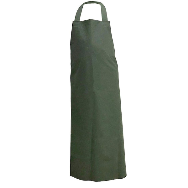 PVC General Use Polyester Apron,Green,Small
